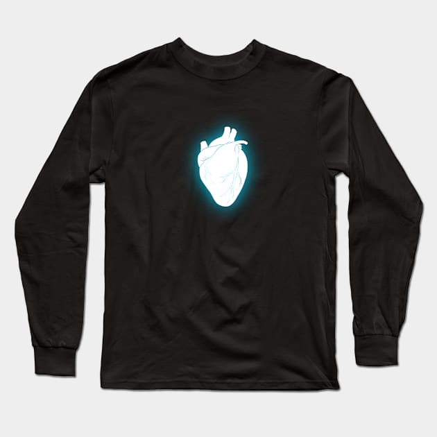 Neon Heart t-shirt Long Sleeve T-Shirt by MoriaDoesArt